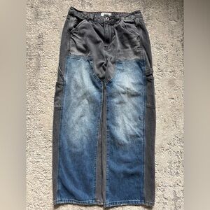 Urban Outfitters BDG Jaya Carpenter Mixed Denim Jeans